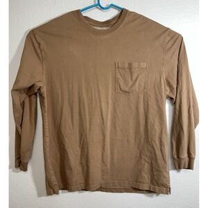 Men's Duluth Trading‎ Company Xtra Large Brown Pullover T-Shirt W/ Pocket